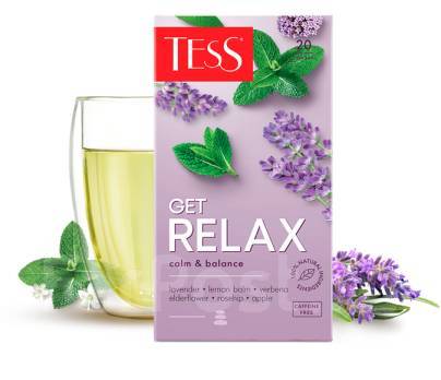 Чай Tess Relax травяной 20 пакетов 1/12 - Безалкогольные напитки во ...