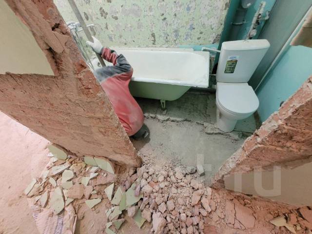 Демонтаж стены/перегородки/потолков/полы/бетон/кирпич. Вывоз Мусора во ...