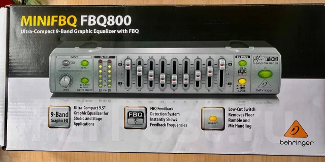Продам Эквалайзер Стереофонический 9-полосный Behringer FBQ800, новый ...