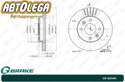 ���� ��������� G-brake Nissan Kubistar 03-/Renault CLIO 91-/Kangoo 97- GR-02040 ����