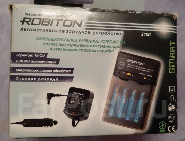 Автоматическое зарядное устройство для аккумуляторов Robiton S 100 ...