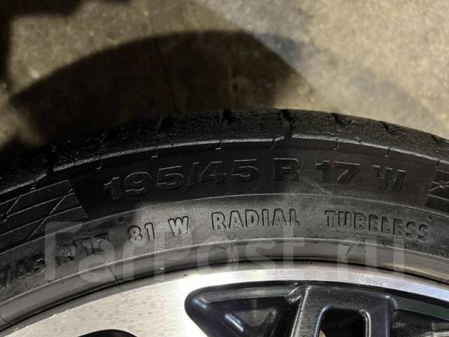 Шины резина Continental Contisportcontact 5, 195/45 R17, 17", 1 шт, в ...