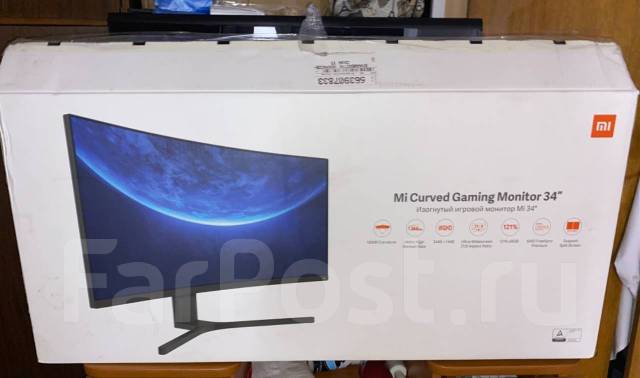 Монитор Xiaomi 34" Mi Curved Gaming Monitor Black - Мониторы в Уссурийске