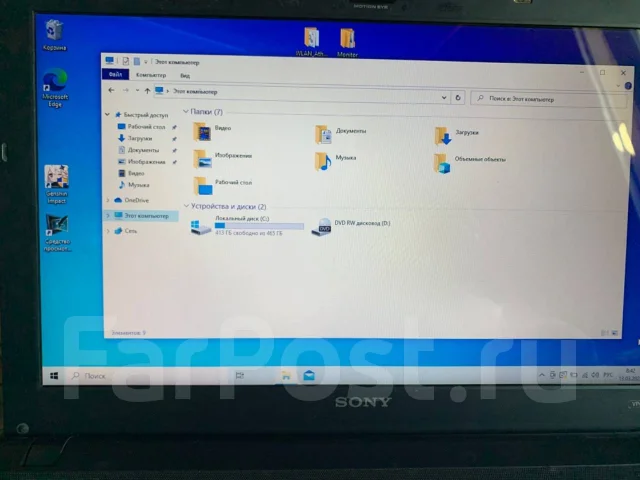 Sony VAIO. 13.4", 2,5����, ��� 4 ��, ���� 500���, WiFi: 1, Bluetooth: 1, ����������� �� 1��. ����