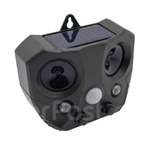 Отпугиватель собак стационарный RC-668 на солнечной батареи, новый, в ...