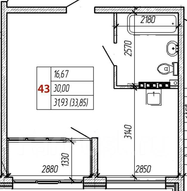 Квартира свободной планировки в ЖК \"Журавли\" во Владивостоке - Купить 1 ...