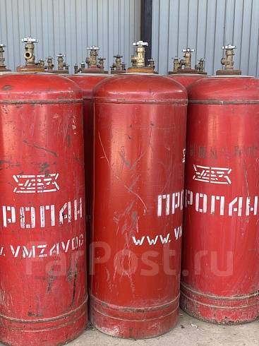 Пропан газ в баллонах 50л. Доставка, новый, в наличии. Цена: 1 800₽ во ...