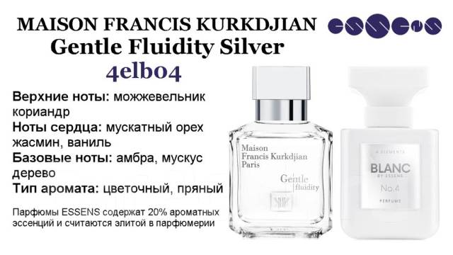 Kurkdjian gentle fluidity silver