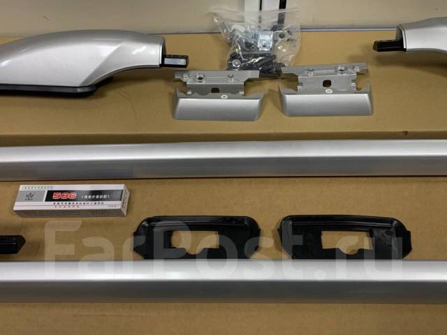 Рейлинги на крышу Toyota LAND Cruiser Prado 150 с 2009-2022г Серебро ...
