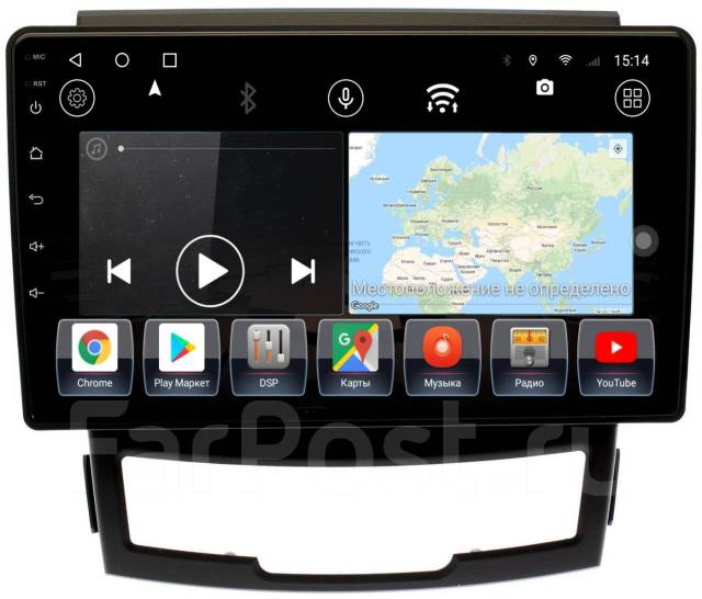 Штатная магнитола SsangYong Actyon 11-13 Android 10 6+128Gb DSP 4G ...