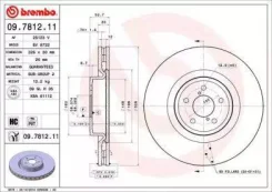 ���� ��������� ��������! Subaru Impreza 2.0-2.5i 00 09.7812.11 Brembo 9781211 9781211 ����