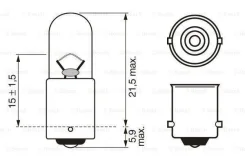 ����� ����������� T4W BA9s 12V 4 1 �� 1987302207 ����