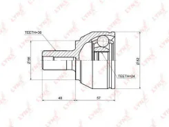 ���� ������� 36,24 ����� ����, ��� (F0093346) INKO [307035] 307035 ����