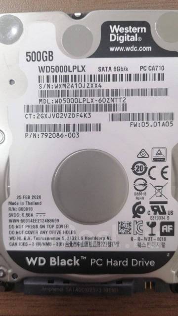 Продам 500 ГБ Жесткий диск WD Black [WD5000LPLX] - Носители информации ...