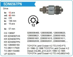 ������� �������� Toyota Land Cruiser 4.2 TD (HZJ7_V)[1H-Z,1HD] SDN6567 ����