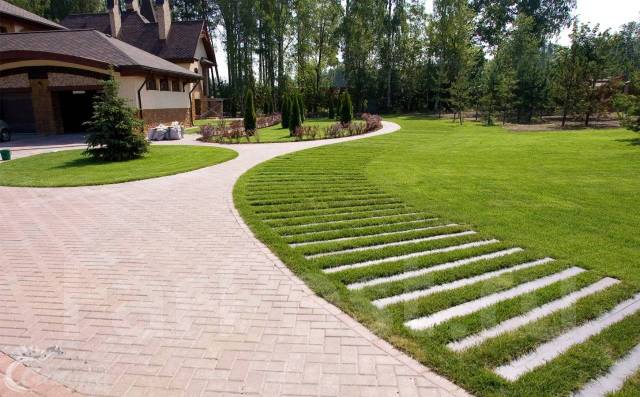 Ландшафтный дизаин / монтаж брусчатки / укладка тротуарной плитки во ...