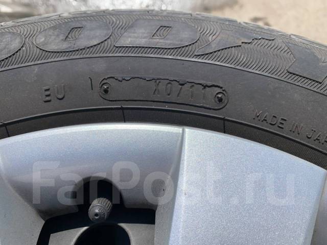 Комплект лето 185/65/15 Goodyear на дисках Toyota 15 5/100 +колпаки, 15 ...