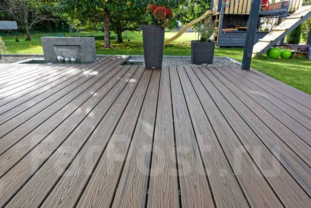 Ландшафтный дизаин / Укладка террасной доски ( декинга ) из ДПК ...
