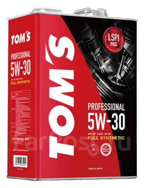 Масло моторное TOM`S Professional SP GF-6A 5W-30 - Моторные масла во ...