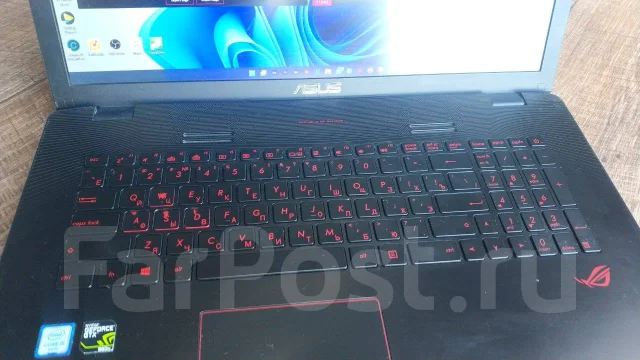 Asus ROG GL752VW. 17.3", 2,4����, ��� 16 ��, ���� 2 400���, WiFi: 1, Bluetooth: 1, ����������� �� 4��. ����