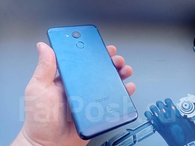 Honor 6c pro, 32 гб, моноблок, синий, б/у, в наличии. Цена: 3 500₽ во ...