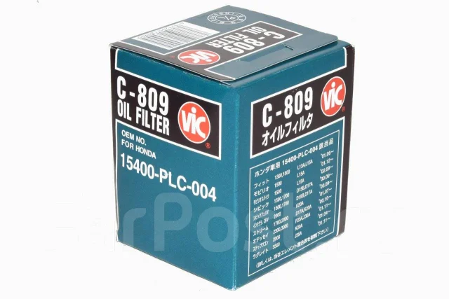 Фильтр масляный, VIC, C-809, A18A, A20A, B16A, B16B, B18A, B18B, B18C ...