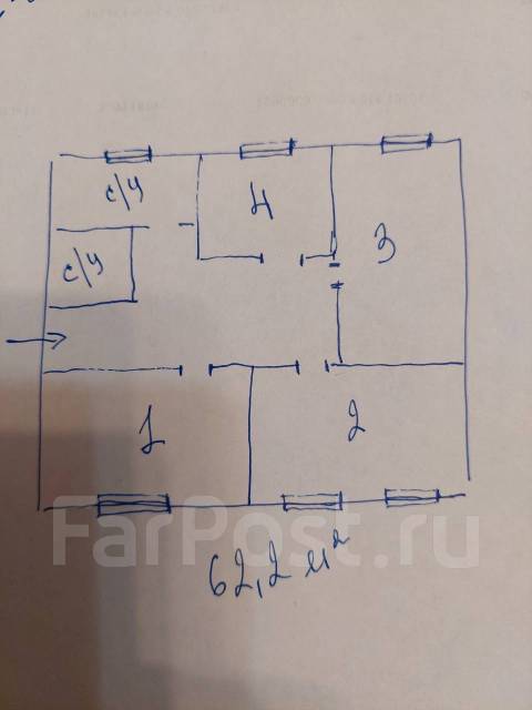 Квартира 3-ка в Михайловке с высокими потолками. - Купить 3-комнатная ...