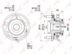 ��������� ���� ����� Chevrolet Captiva, Daewoo Winstorm, Opel Antara 06- (R0005394) Iljin [IJ113019] IJ113019 ����