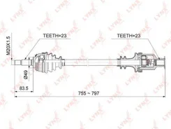 ������ �����. ����. ��� �, � lada largus (12-),renault logan (07-) 1.4i,1.6i (23 �����) ����� ���� Trialli [AR0901] AR0901 ����