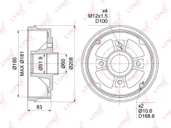 ������� ��������� ��� Lynxauto [BM1033] BM1033 ����