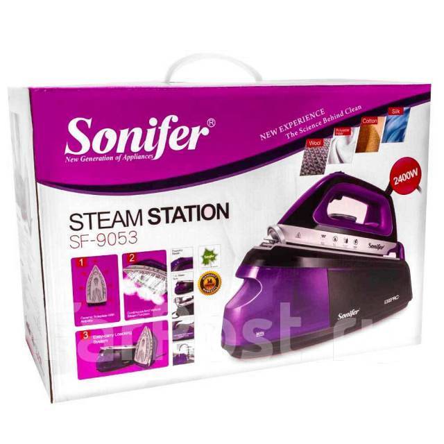 Утюг с паровой станцией Sonifer-9053, новый, в наличии. Цена: 6 500₽ во ...