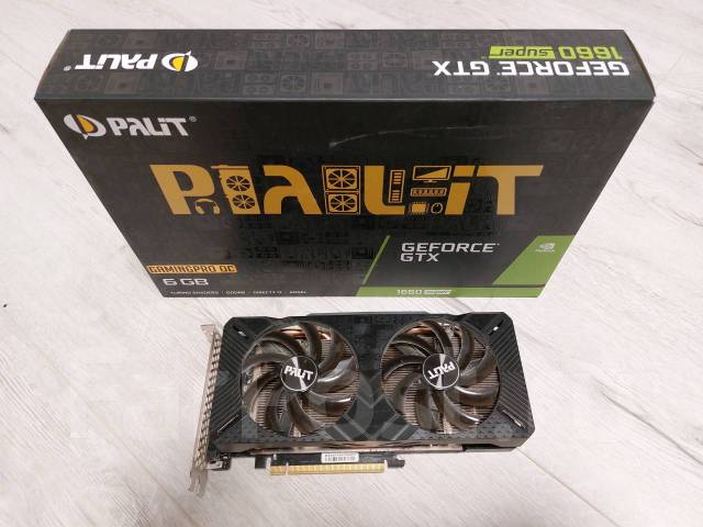 Видеокарта Palit GeForce GTX 1660 Super Gaming Pro OC, б/у, в наличии ...