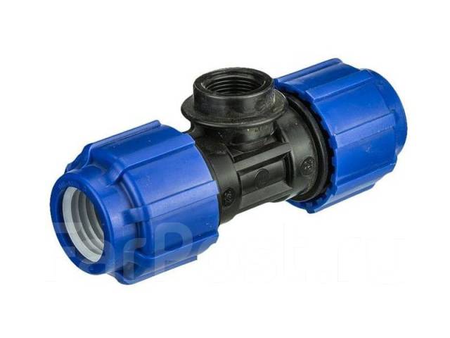 Тройник 20ммх1/2\" внутренняя резьба, компрессионный, для ПЭ труб, (шт ...