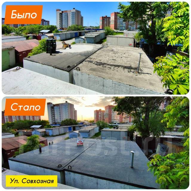 Кровля гаража, ремонт кровли, мягкая кровля, ремонт крыши гаража в ...