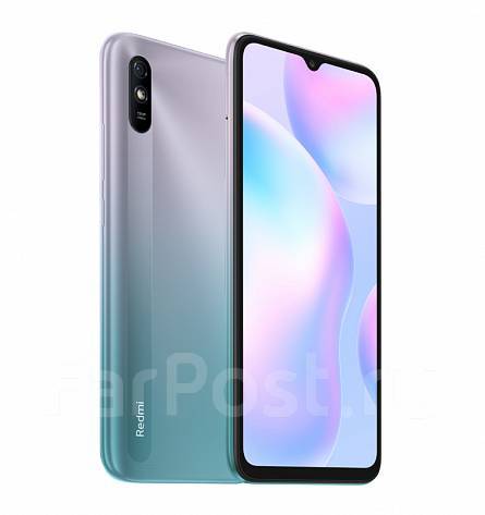 Смартфон Xiaomi Redmi 9A 2/32Gb Glacial Blue (голубой), 5.45", синий ...