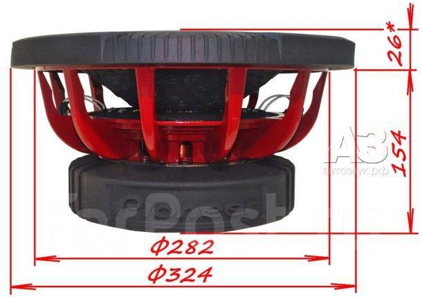 Сабвуфер Pioneer TS-W3020PRO /12"/Вт 3500 MAX, компонентные, 12 x 12 см ...