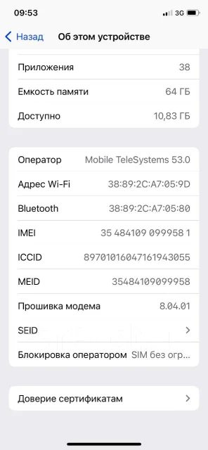 Apple iPhone X. �/�, 64 ��, ������ ����