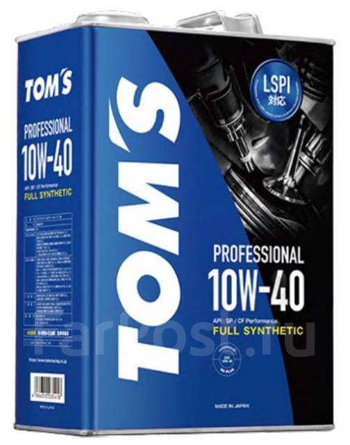 Масло моторное TOM`S Professional SP CF 10W-40/ТОМС, синтетическое, 4 ...