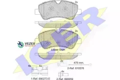������� ��������� �������� ����, FORD: Tourneo Custom 12-Transit VIII 14-Transit Custom 12- ICER 142116203 142116203 ����