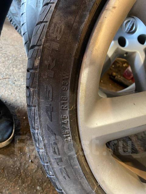 Диски Nissan Fairlady Z + Резина Pirelli Cinturato P1, 18", 1 шт, 215 ...