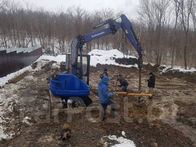 Услуги Ямобура на гусеничном ходу, установка опор, закрутка свай ...