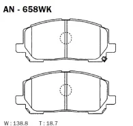 ������� ��������� �������� �������� �������� ��� Lexus RX AN-658WK Akebono AN658WK AN658WK ����
