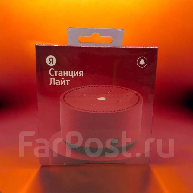 Умная колонка с Алисой Яндекс станция лайт красная, новый, в наличии ...