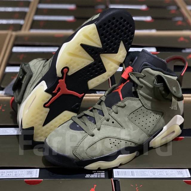 Nike Air Jordan 6 Retro Travis Scott Poizon 37 38 39 40 41 42 43 44 45 46 47. 12 000