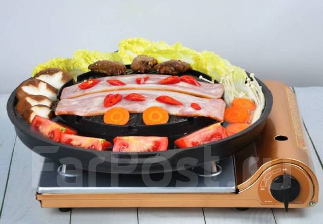 Гриль, жаровня для газовых плит 2 уровня (Корея), новый, в наличии ...
