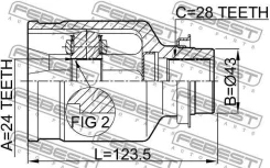 ���� ���������� 24x43x28 ����� ���� Febest [0511M320MTRH] 0511M320MTRH ����
