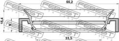 ������� ������� 33.3x55.2x9x15 ����, ��� Febest [95HAY35550915C] 95HAY35550915C ����
