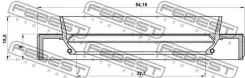 ������� ������� 32.7x54.15x9x15 ����, ��� Febest [95HBY34540915R] 95HBY34540915R ����