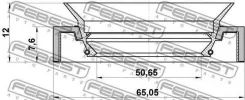 ������� ������� ������ ��� ����, ��� (F0093274) Febest [95HCY-52650812X] 95HCY52650812X ����