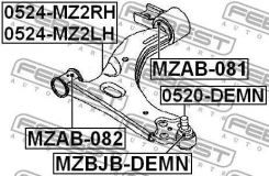 ����������� ��������� ������ ��� ���������� ��� ����, ��� Febest [MZAB081] MZAB081 ����